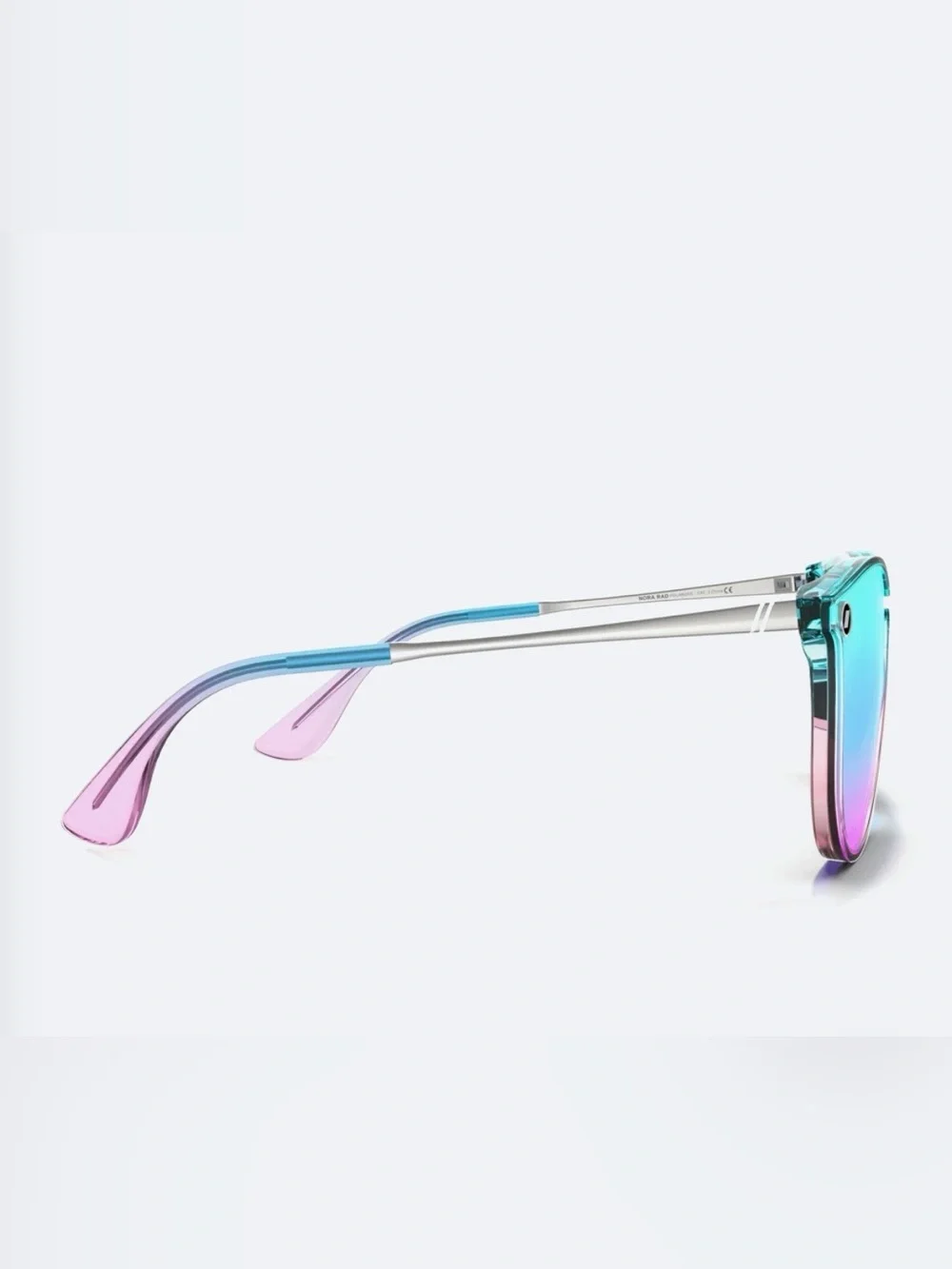 Mirrored Gradient Sunglasses - Blue Pink